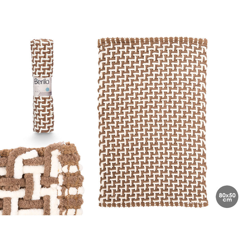 TAPETE DE WC CASTANHO 50X80CM