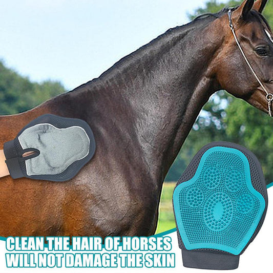 Guante de cepillo de silicona para animales