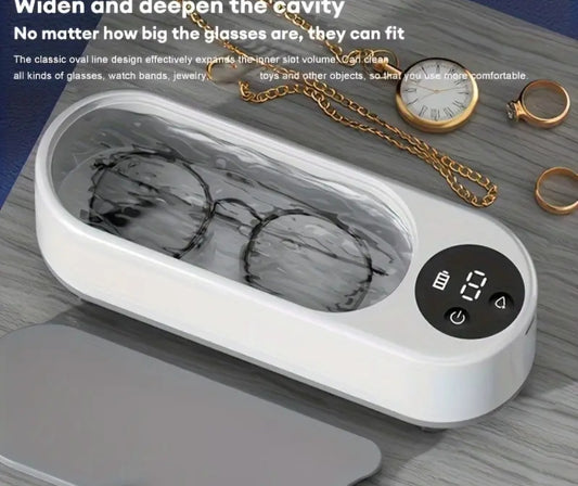 Limpiador de gafas multifuncional Máquina de limpieza portátil Vibración de alta frecuencia USB Recargable Herramienta de lavado de gafas ultrasónica para retenedores Relojes de gaf