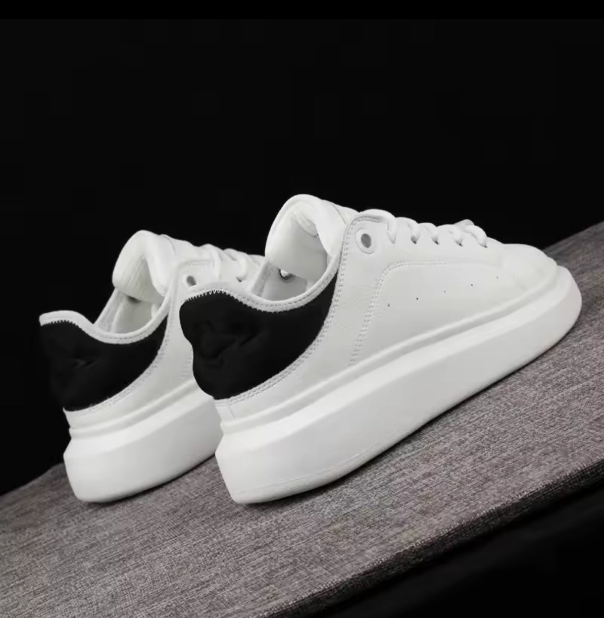 Zapatos Blancos De Suela Gruesa