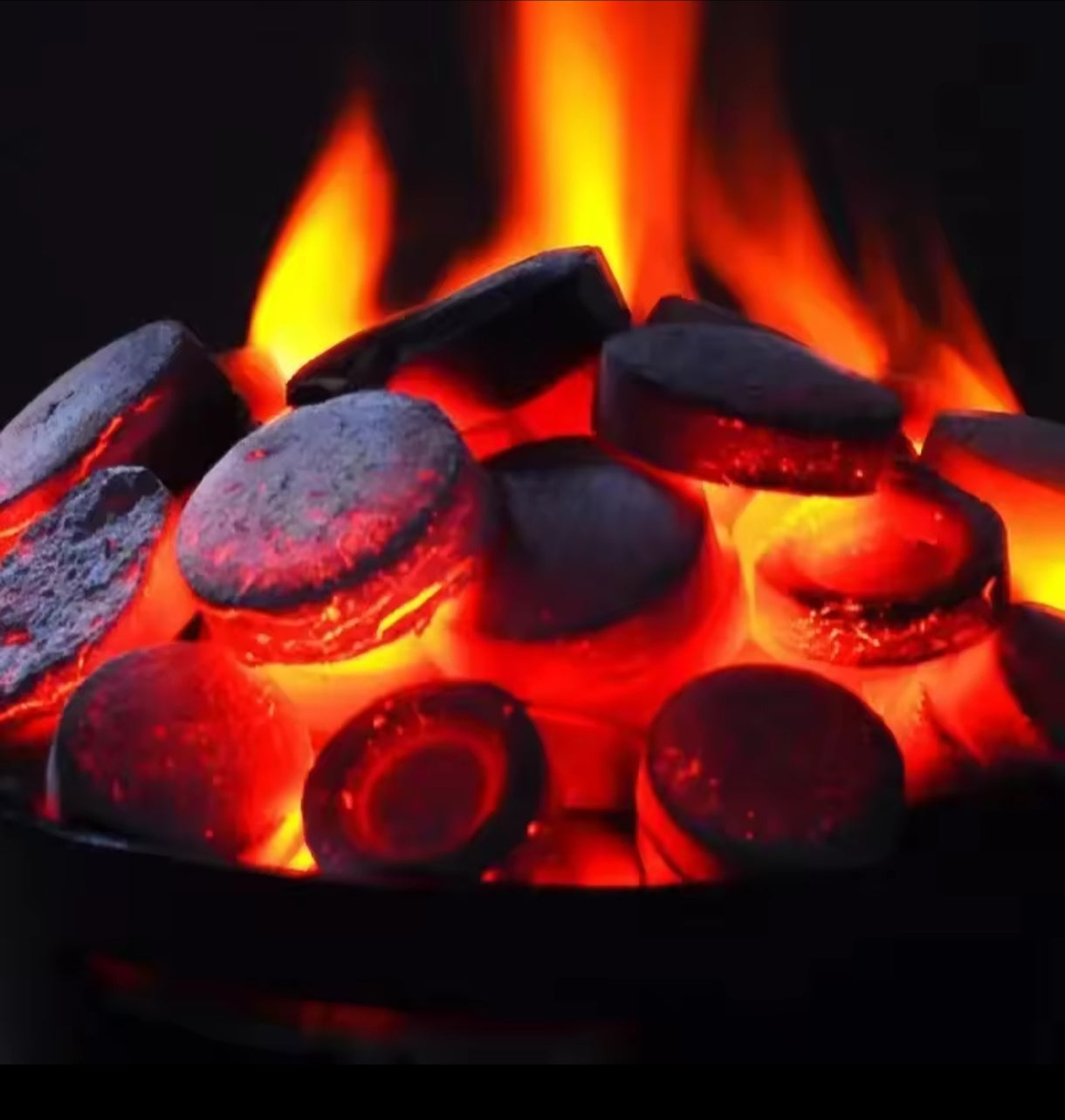 Carbón de encendido rápido