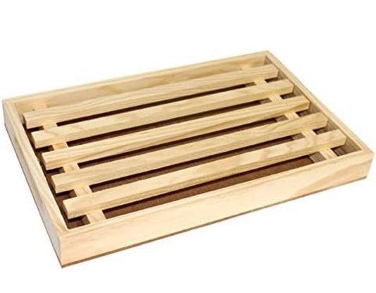Tabla para cortar pan de madera de 2.5 x 32 x 19 cm