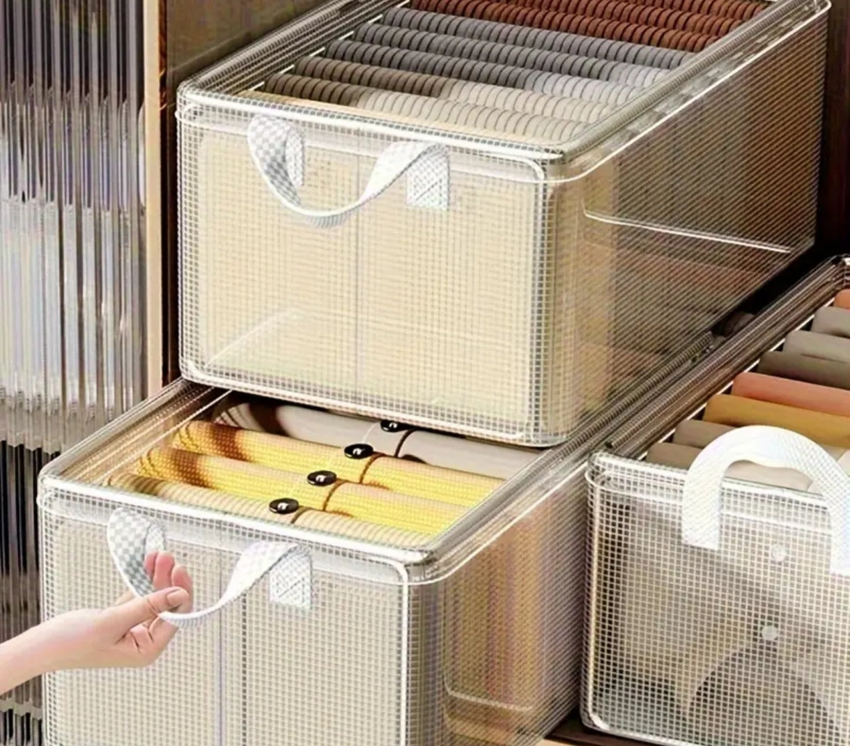 Caja para almacenar plegable