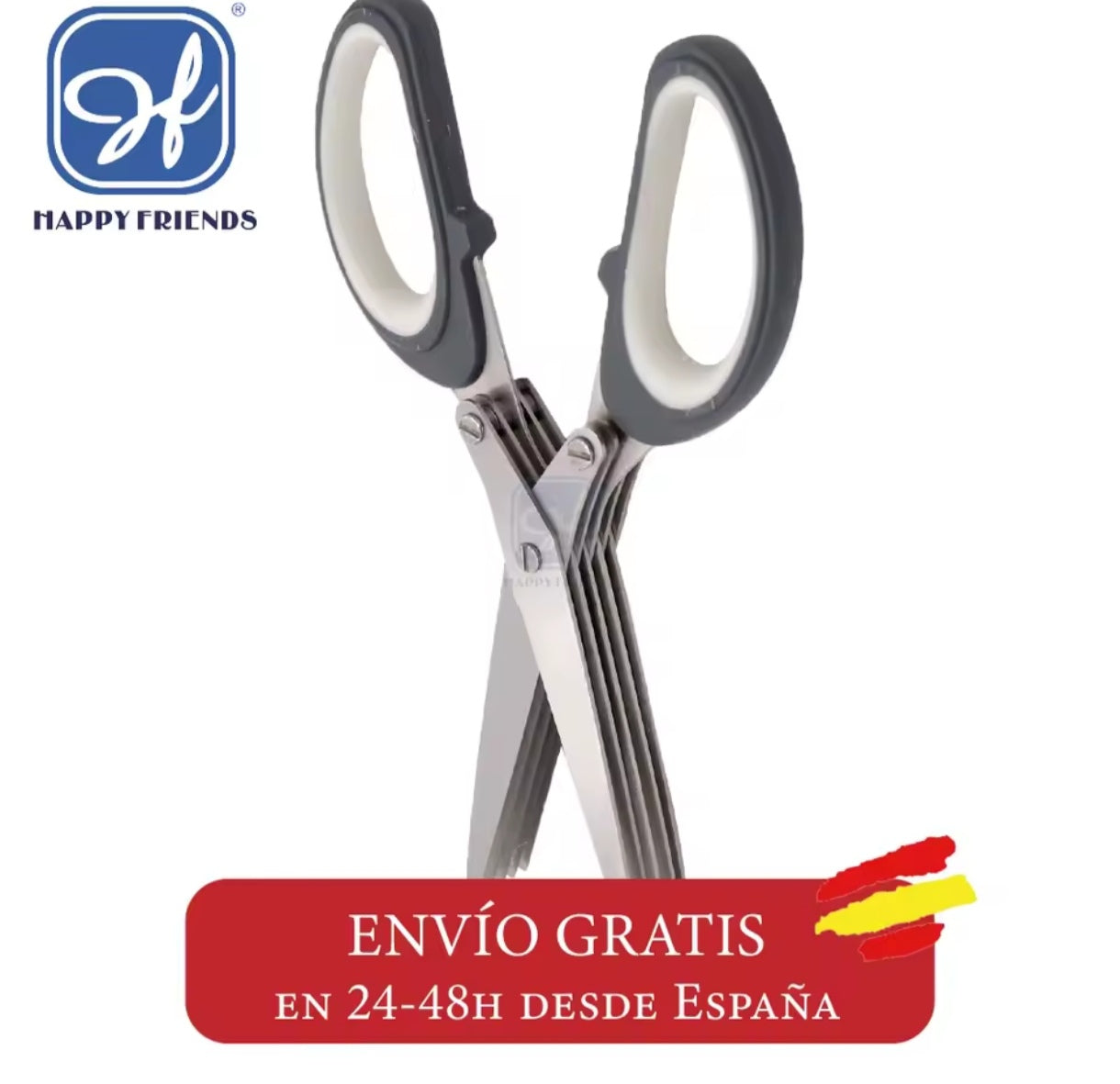 Tijeras 5 filos Cocina Inoxidable  18 Cm