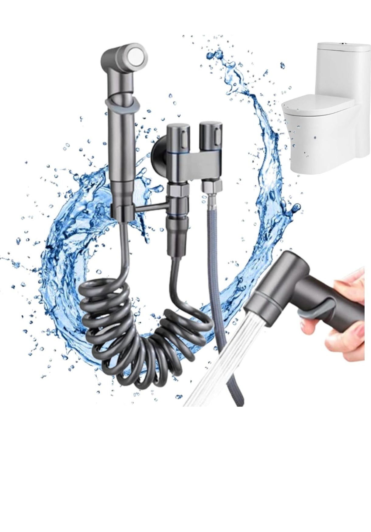 Adaptador de grifo doble para inodoro