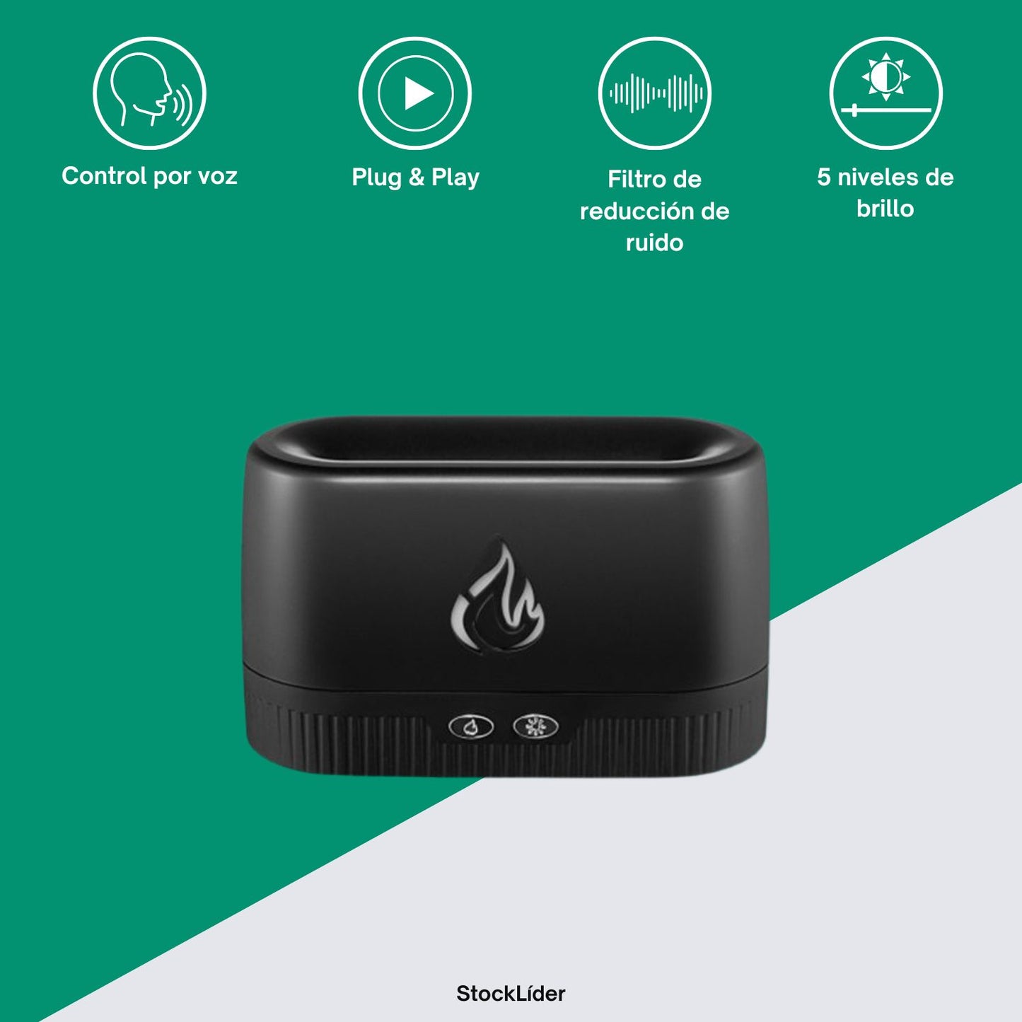 Humidificador efecto llamas