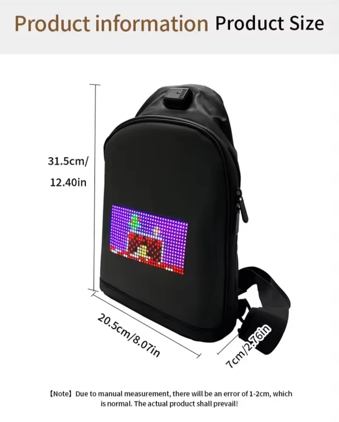 Riñonera con Pantalla LED