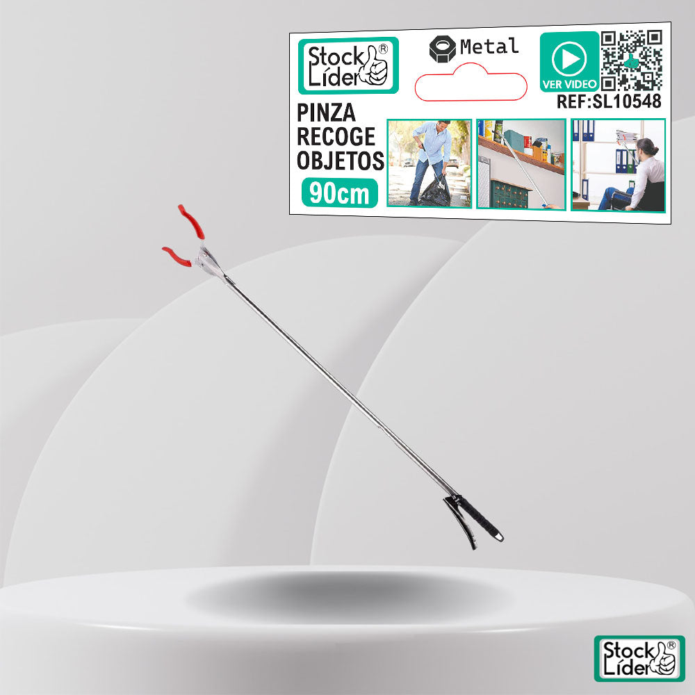 Pinza recoge objetos metal