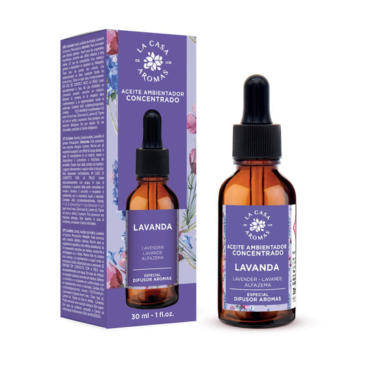 ESENCIA HUMIFICADOR ACEITE ESENCIAL HIDROSOLUBLE LAVANDA 30 ML - LA CASA DE LOS AROMAS