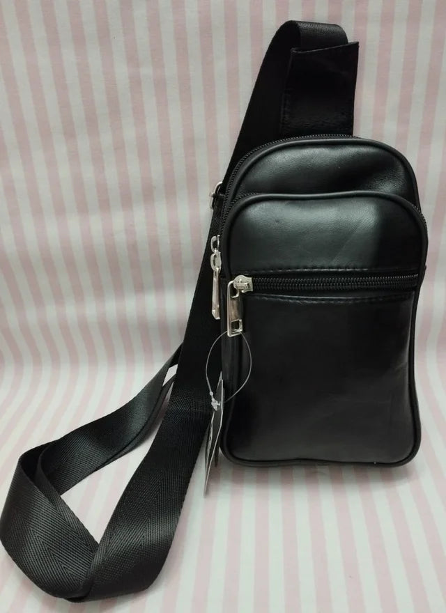 MOCHILA BANDOLERA DE PIEL