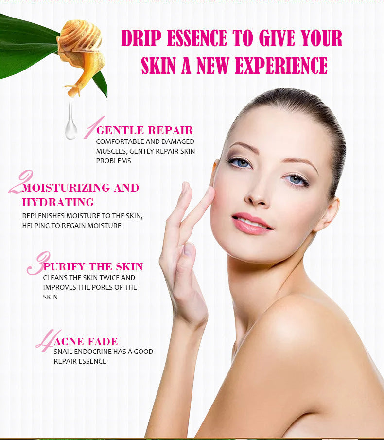 80 g de colágeno de caracol para crema facial hidratante de la piel antienvejecimiento blanqueador película protectora sábana facial cuidado de la piel