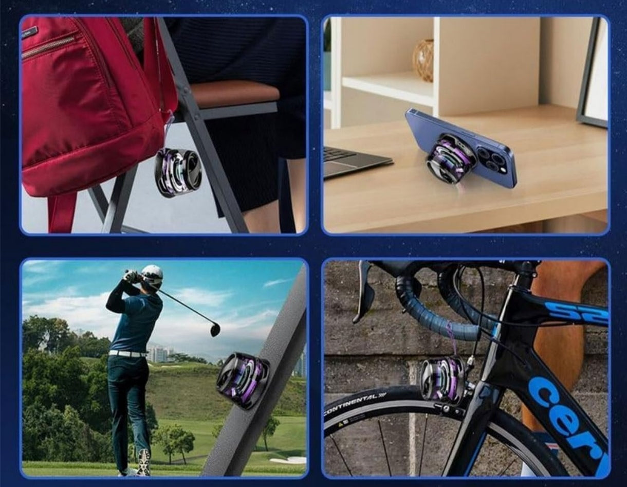 Altavoz Bluetooth magnético multifuncional, altavoz Bluetooth portátil G200 con luz de color multicolor RGB y soporte para teléfono, altavoz Bluetooth Magbeat impermeable para arroz al aire libre