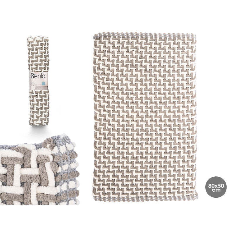 ALFOMBRA BAÑO GRIS 50X80CM