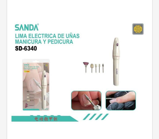 Lima electrónica portátil para manicura