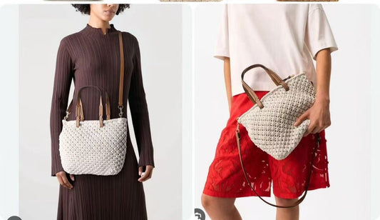 bolso macrame moderno