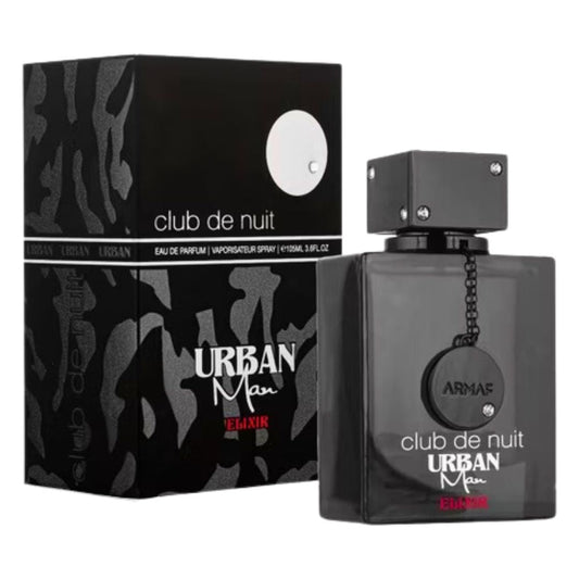 Club de Nuit Urban Man ElixirInicio Vibrante y Especiado: Con notas de salida de bergamota y pimienta rosa, complementadas con jazmín y flor de azahar del naranjo, ofreciendo una apertura fresca y estimulante.
💐 Corazón Aromático y Complejo: Una mezcla d