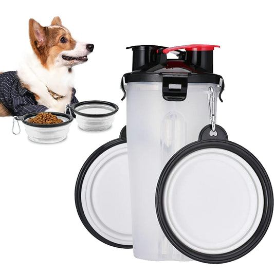 Set botella doble comedero