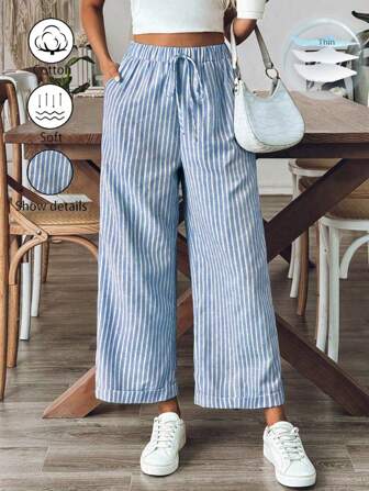 Pantalones anchos casuales talla única