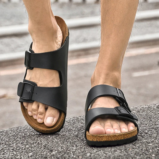 Sandalia de hebilla cn plantilla de gel