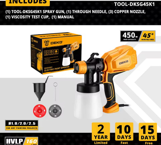 Pistola para Pintar 800ml 450W - DEKO