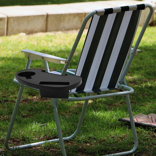 Bandeja portavasos, bandeja lateral para silla de playa Gravity Chair, silla con clip, fácil...