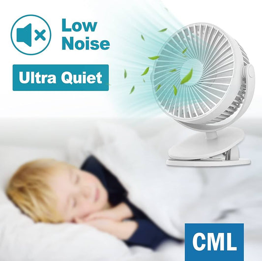 Ventilador De Escritorio Usb Recargable 2 Velocidades