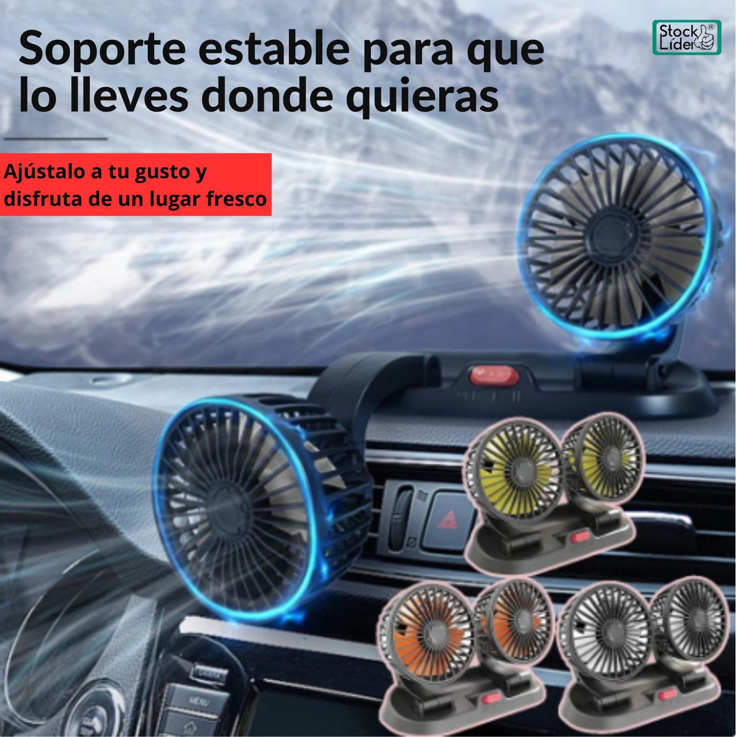 Ventilador doble.
