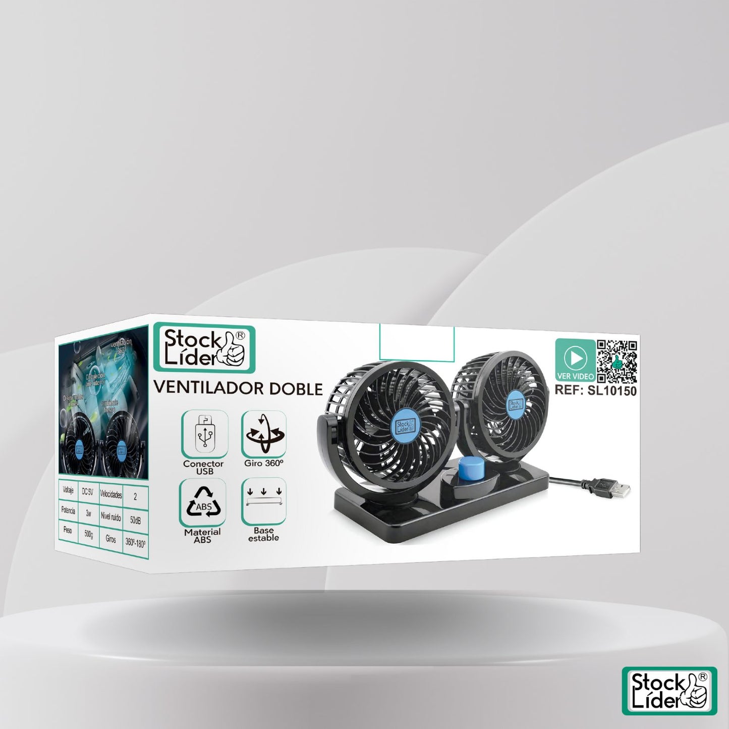 Ventilador doble.