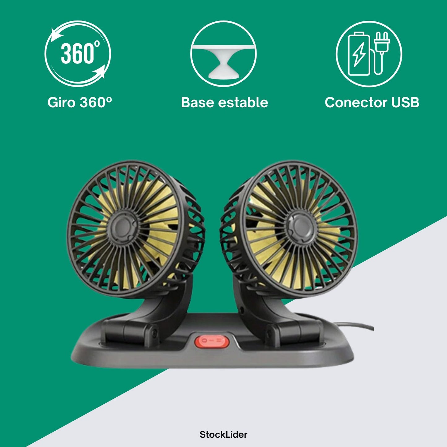 Ventilador doble.