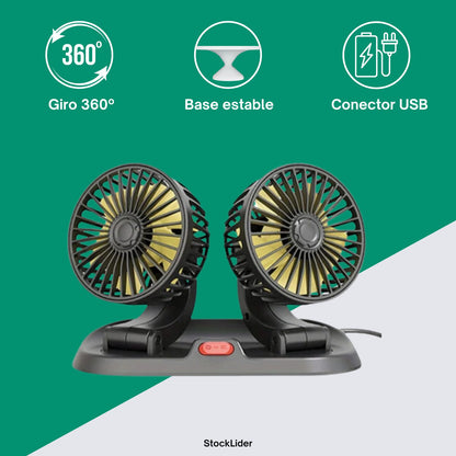 Ventilador doble.