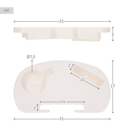 Bandeja posavasos para silla de playa