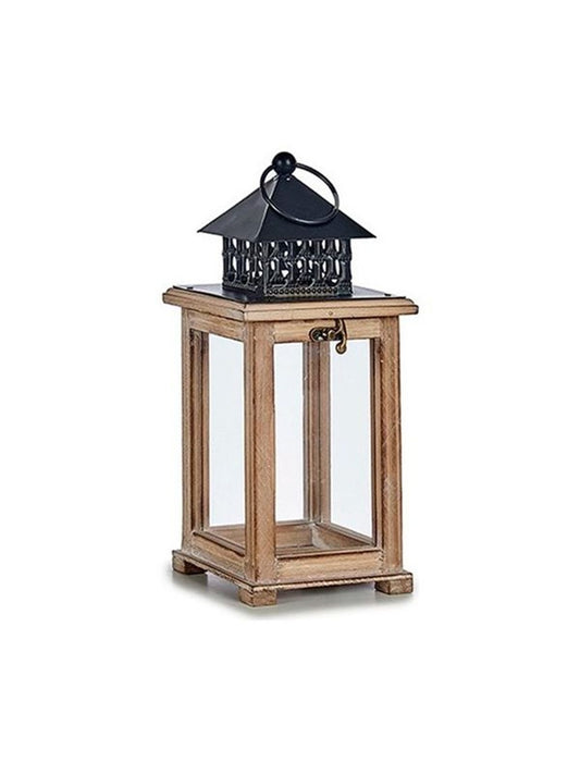 Farol Natural Madera (13 x 29 x 13 cm)