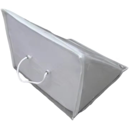 Almohada cojín con Forma de cuña para sofá y Cama. De Espuma Desenfundable  blanca