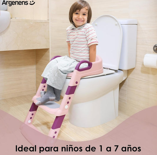 Adaptador WC Niños con Escalera,