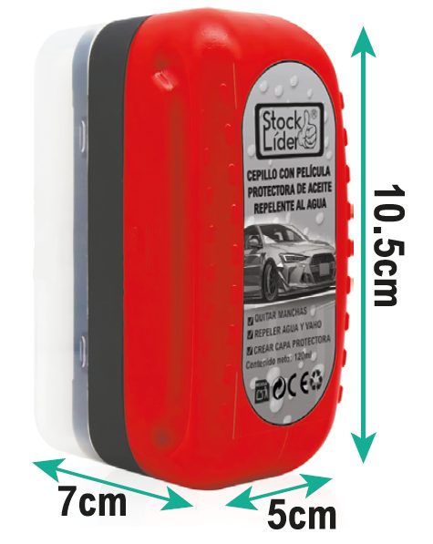 Cepillo con película protectora de aceite repelente al agua