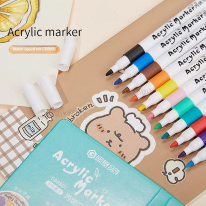 Rotuladores acrílicos multisuperficie 12pcs