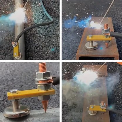 1pc Soporte Magnético de Soldadura Mejorado, Pinza de Succión Fuerte con Cabeza Magnética,