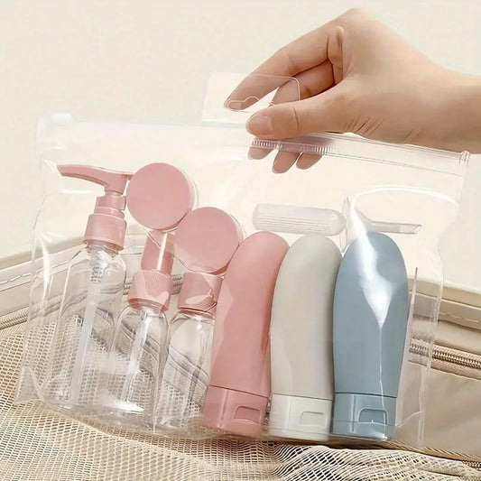 Juego de 11 botellas de viaje