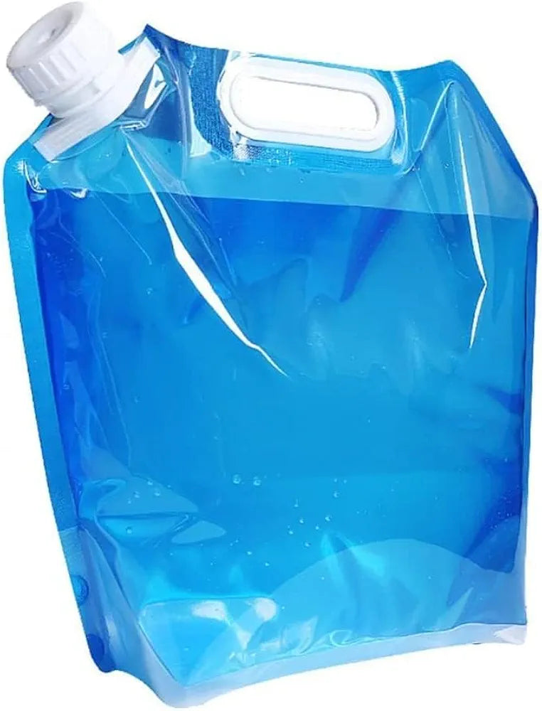 Bolsa de agua plegable, contenedor de agua plegable portátil,  10 L