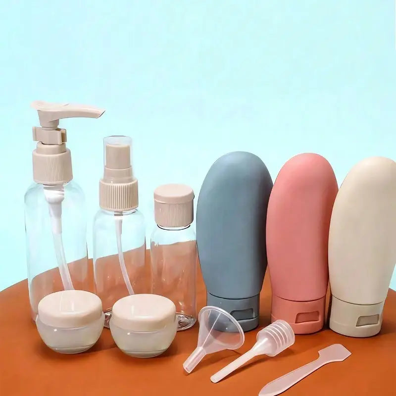 Juego de 11 botellas de viaje