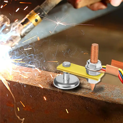 1pc Soporte Magnético de Soldadura Mejorado, Pinza de Succión Fuerte con Cabeza Magnética,