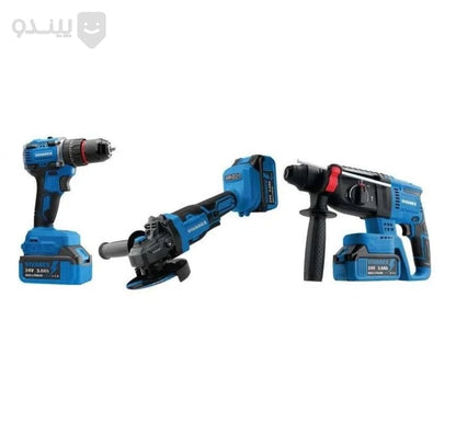 Kit de taladro percutor rotativo  4 en 1 de 48 V,