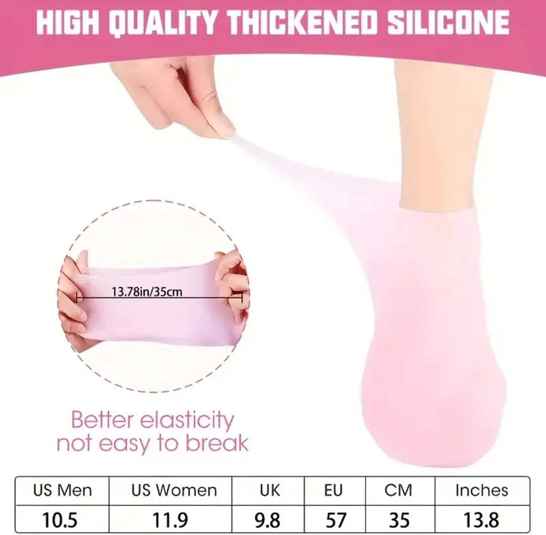 Calcetines de silicona para crema hidratacion pelo