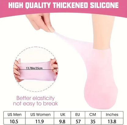 Calcetines de silicona para crema hidratacion pelo