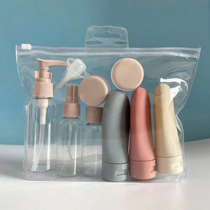 Juego de 11 botellas de viaje