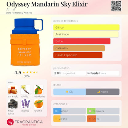 Odyssey Mandarin Sky Elixir Armaf para Hombres y Mujeres