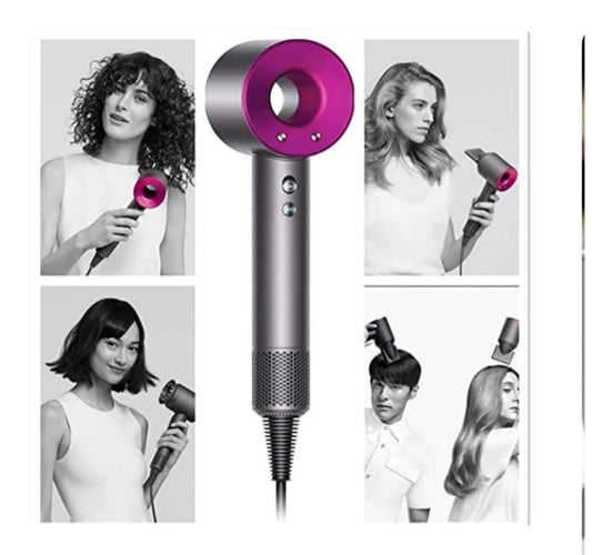 Secador iónico tipo Dyson + 5 accesorios