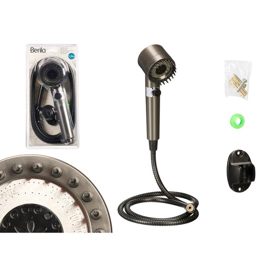 TELEFONO DUCHA PUAS MANGUERA 1,5M NEGRO