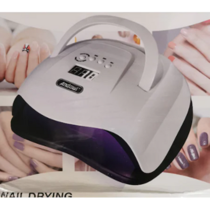 Lámpara UV Uñas LED, 80W Secadora Profesional Clavo Curado Rápido Todo Uñas Gel, Portátil Infrarrojos Detección Manicura Pedicura Lámparas UV,