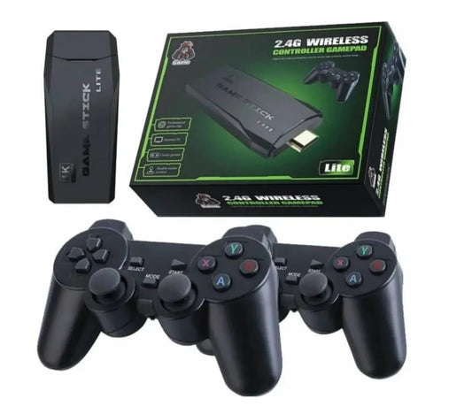 Consola de juegos con dos joysticks sin pedigrí Game Stick Lite 64 GB 10000 juegos / Consola de juegos para TV
